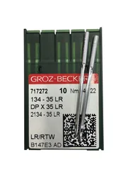 Groz-beckert 134-35(LR)DPX35 10 개, 워킹 풋 산업용 재봉틀 바늘