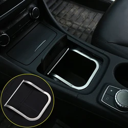 ABS Chrome,Center Console Storage Box Frame Trim,For Mercedes Benz CLA GLA A Class B200 A180 W176 W117 C117,Interior Accessories