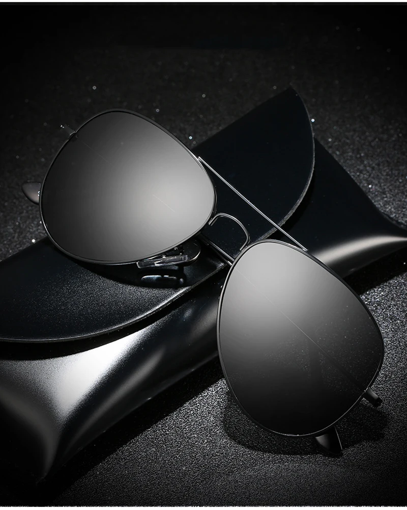 Klassische Pilot Männer Sonnenbrille Polarisierte Vintage Metall Ray Sonnenbrille Frauen Spiegel Farben Fahren Männlich Shades UV400 – Detail 3