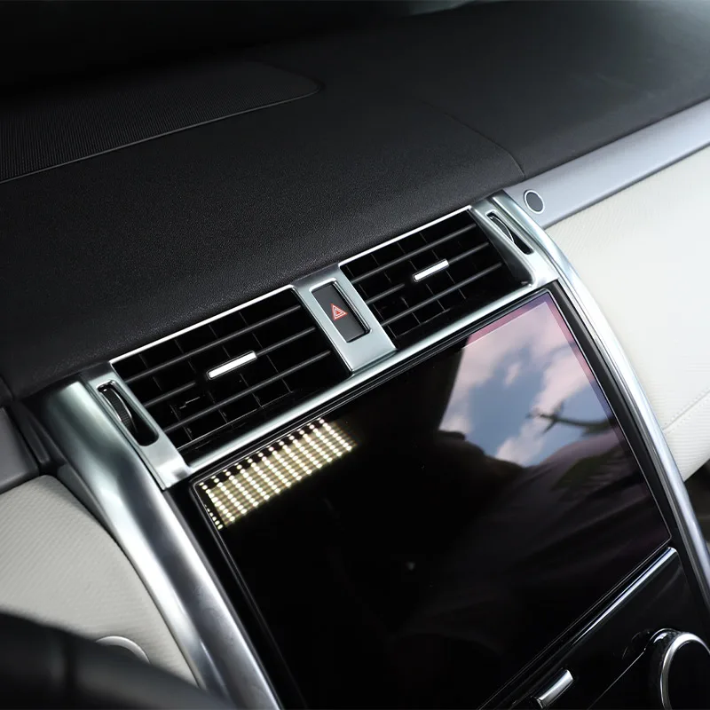For Land Rover Discovery 5 2021-24 ABS Car Central Control Air Conditioning Air Outlet Frame Decoration Stickers Car Accessories