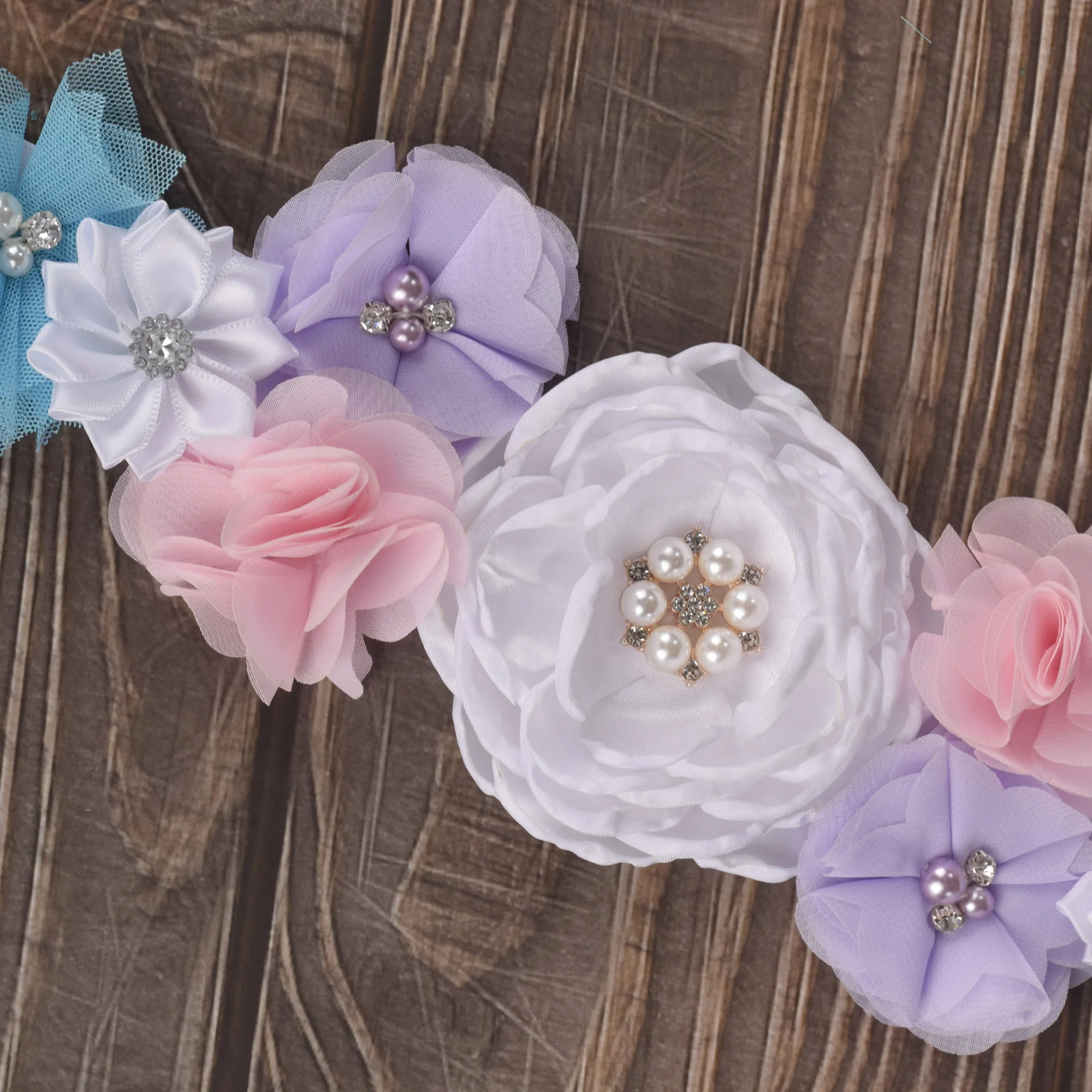 White/pink Fashion Maternity Sash Pregnancy Belly Belt Photo Props Gift Baby Shower Party Belt Flower Girl Wedding Sash
