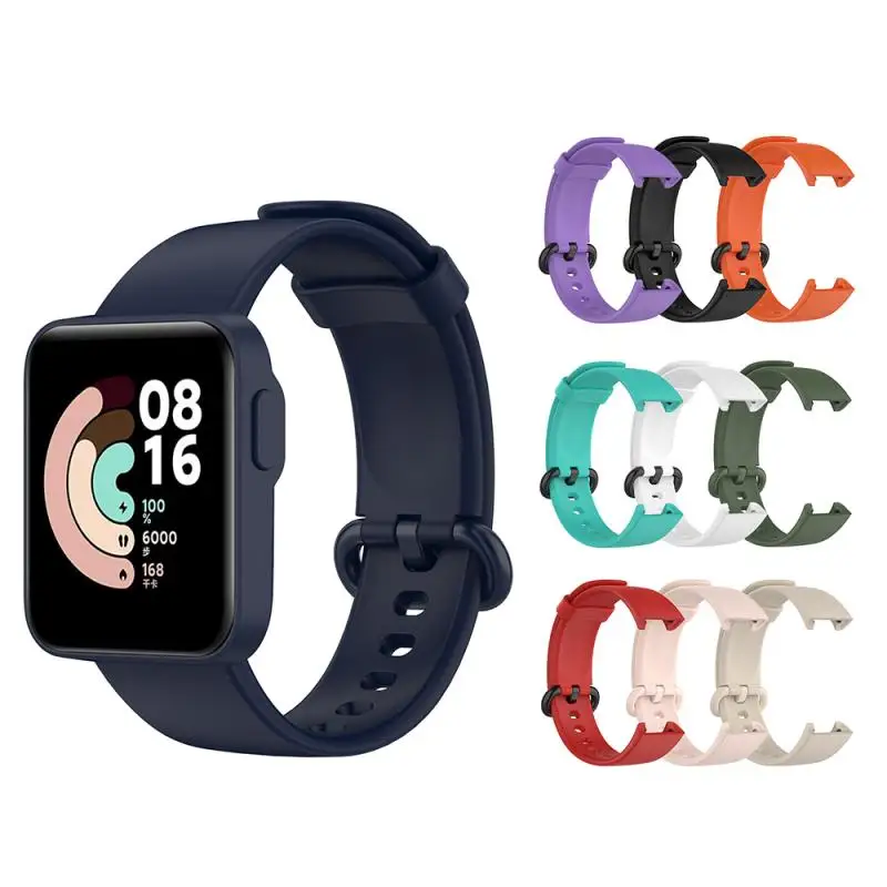 22mm Soft Replacement Silicone Sport Band Strap waterproof sweatproof for Mi Watch Lite/Redmi Watch 10 optional colors