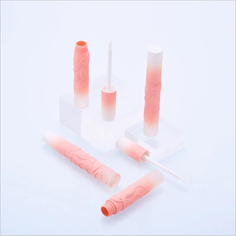 

30/50pcs New Arrival 5ml Empty Lip Gloss Tube DIY Plastic Elegant Liquid Lipstick Container Round Mini Lipgloss Sample Bottle