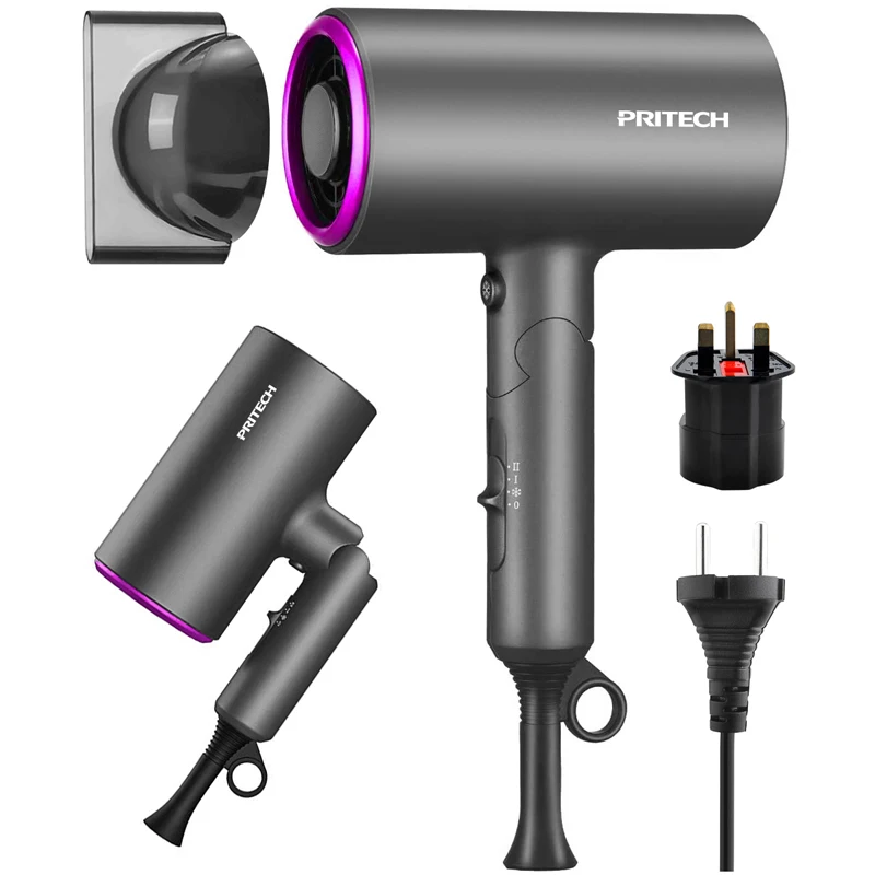 Pengering Rambut Profesional Tanpa Daun Pengering Rambut Kontrol Suhu Anion Pengering Rambut Pengering Pengering Rambut Angin Panas & Dingin Penata Rambut