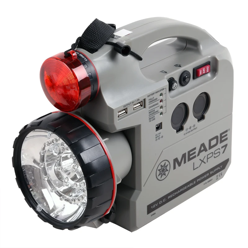 Meade fonte de alimentação recarregável, fonte de alimentação multi-função 12v7a lxps7 para celestron meade sky watch goto teles