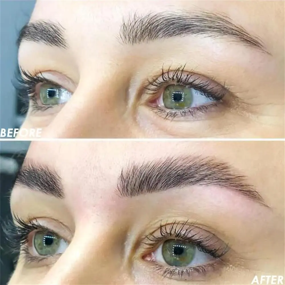 المهنية تجميل ضد الماء أداة طويلة الأمد ثلاثية الأبعاد الحواجب الريش الكيراتين الحاجب التصفيح عدة الحاجب إعداد الحاجب رفع #3