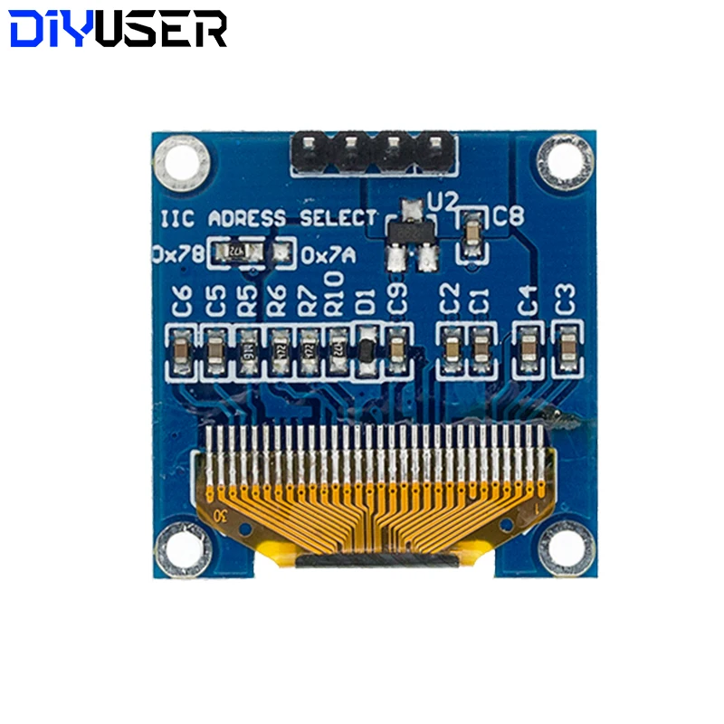 NEW 0.96 inch IIC Serial White/Blue/Yellow OLED Display Module 128X64 I2C SSD1306 12864 LCD Screen Board  for Arduino