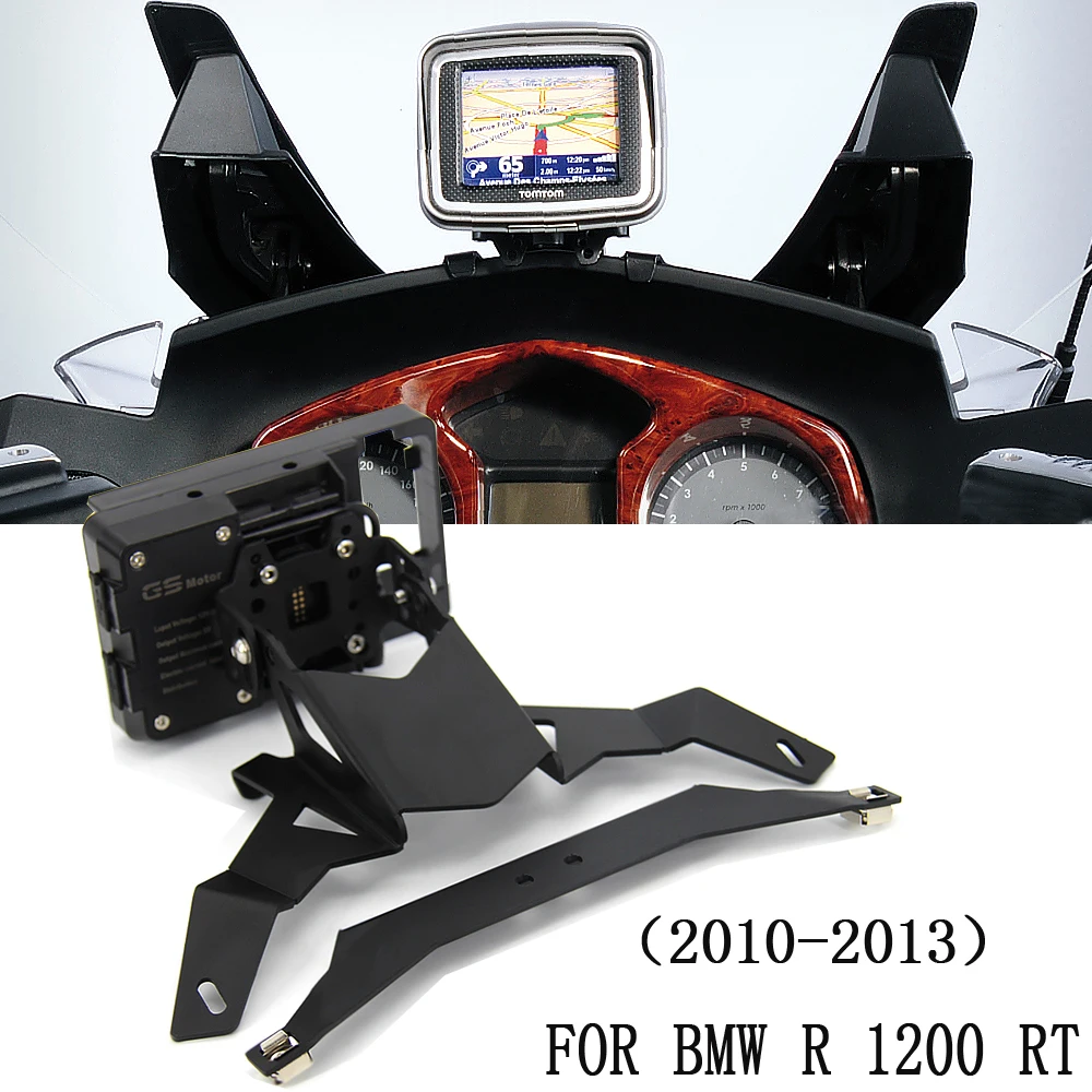 For BMW R 1200 RT R1200RT  R1200 RT 2013 2012 2011 2010 Motorcycle GPS Navigator USB Charging Phone Holder