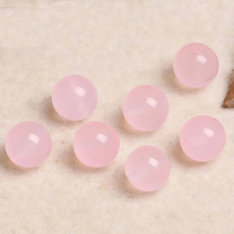 4A Natural Rose Quartz Crystal Single Bead DIY Jewelry Making