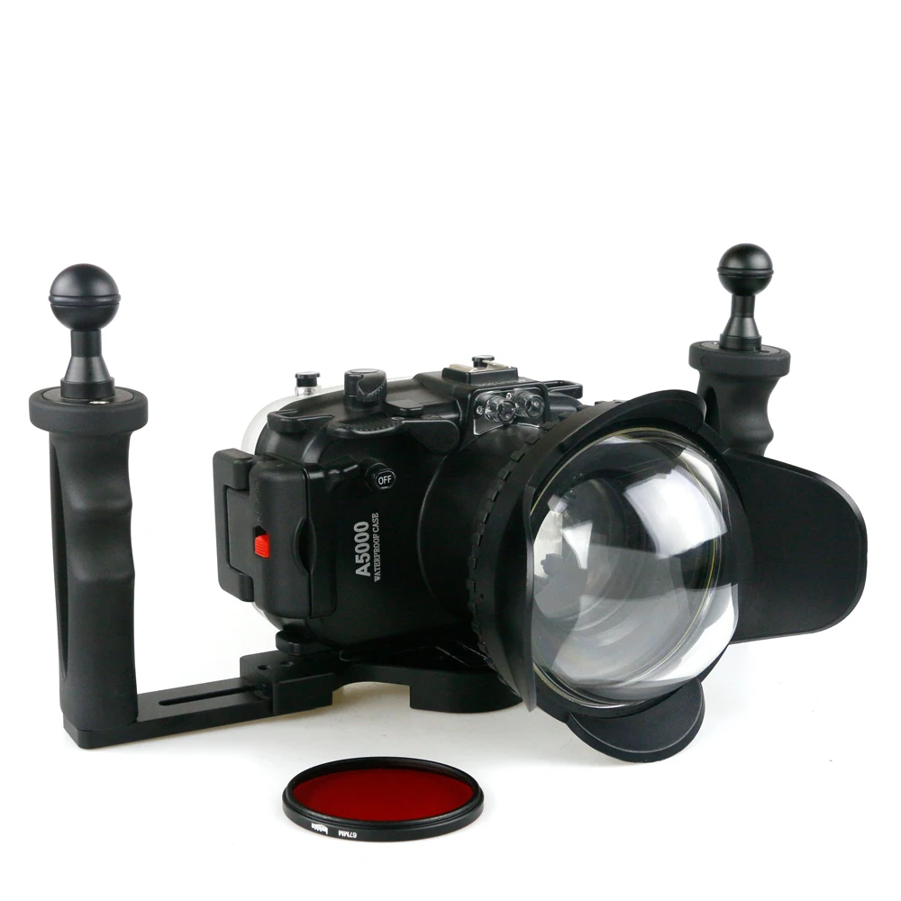 

For A5000 A5100 A6000 A6300 A6400 A6500 Camera Waterproof Housing Case Scuba Diving Underwater 40m Photography Device