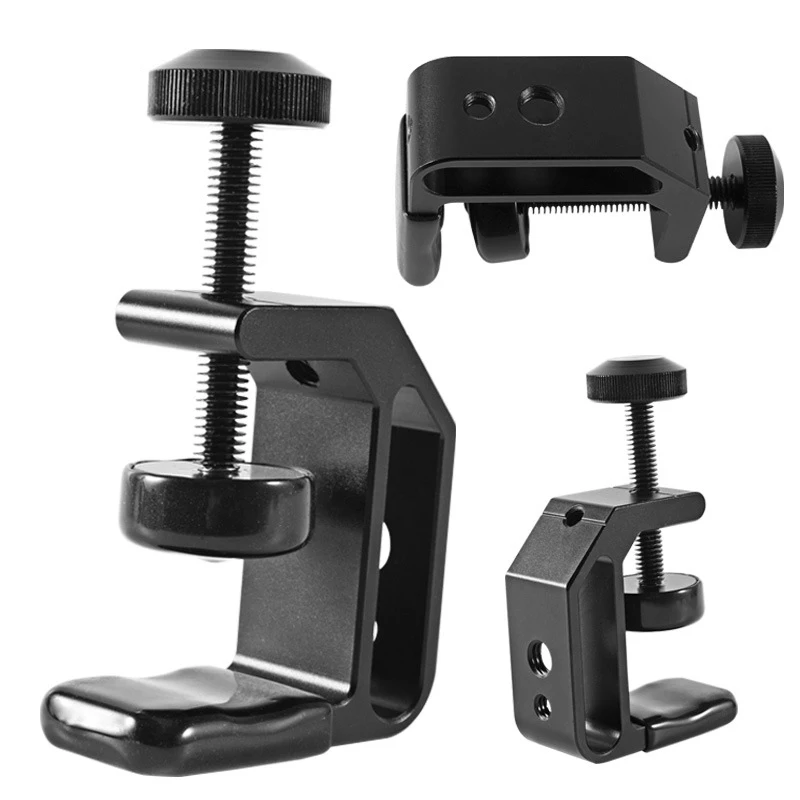 Desktop C-Type Clamp Heavy Duty Adjustable Desk Fixed Holder Clip For Camera Photography Studio Light Support Stand Clip Bracket