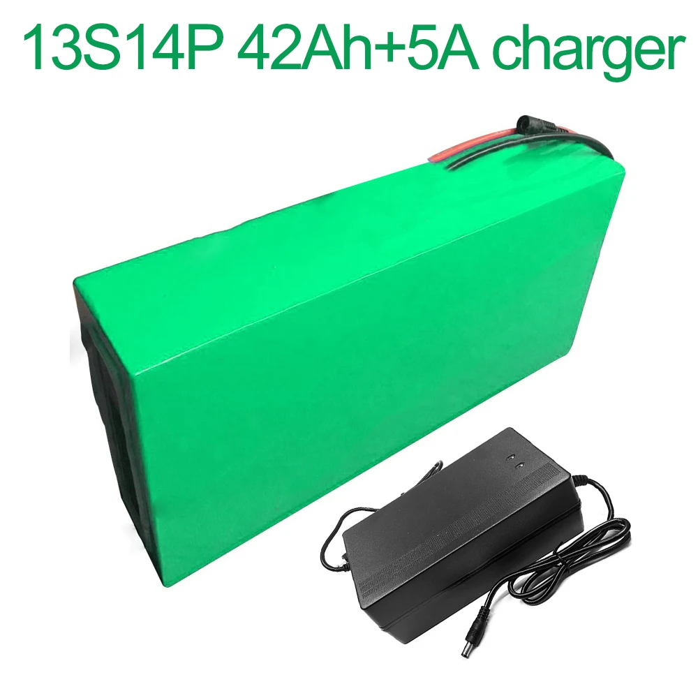 

With 5A charger 48V 42Ah 13S14P 18650 Li-ion Battery Pack E-Bike Ebike electric bicycle 330x210x70mm