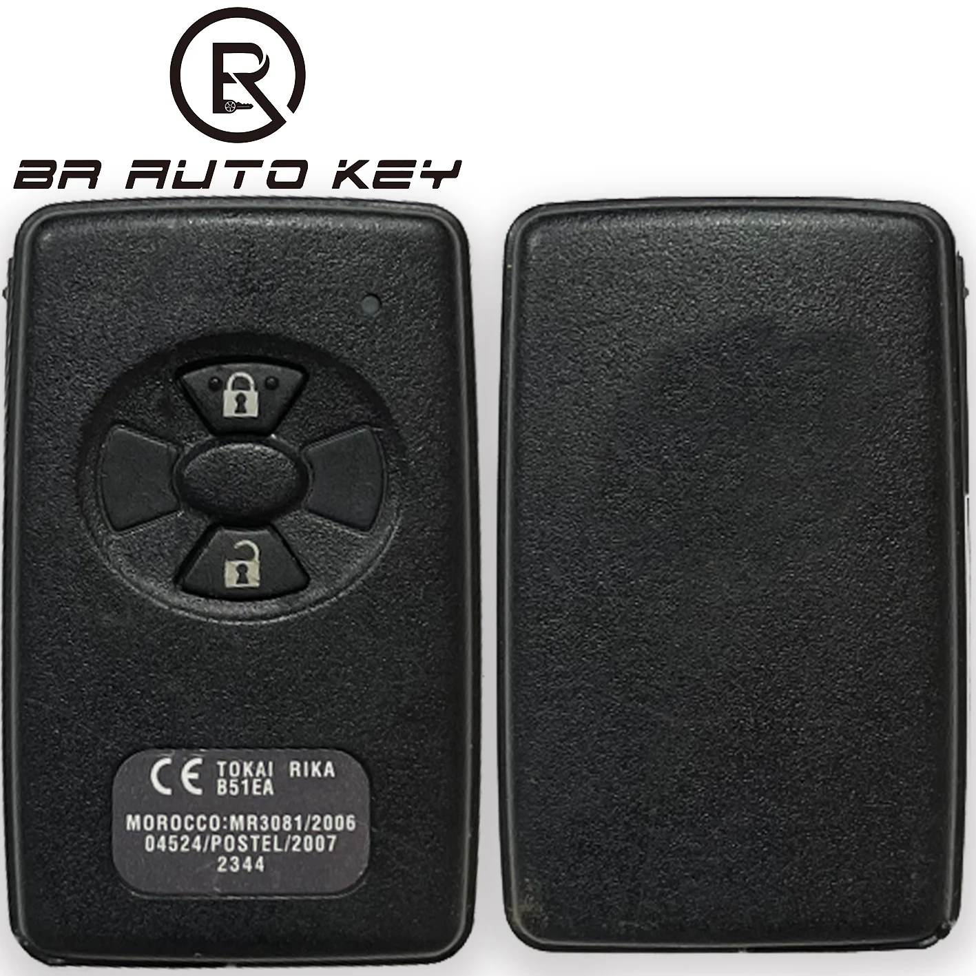 B51EA Aftermarket 2 Button Smart Remote Car Key fob for Toyota Corolla Auris Rav4 Yaris 2006+  433MHZ 4D-71 DST40 89904-52071