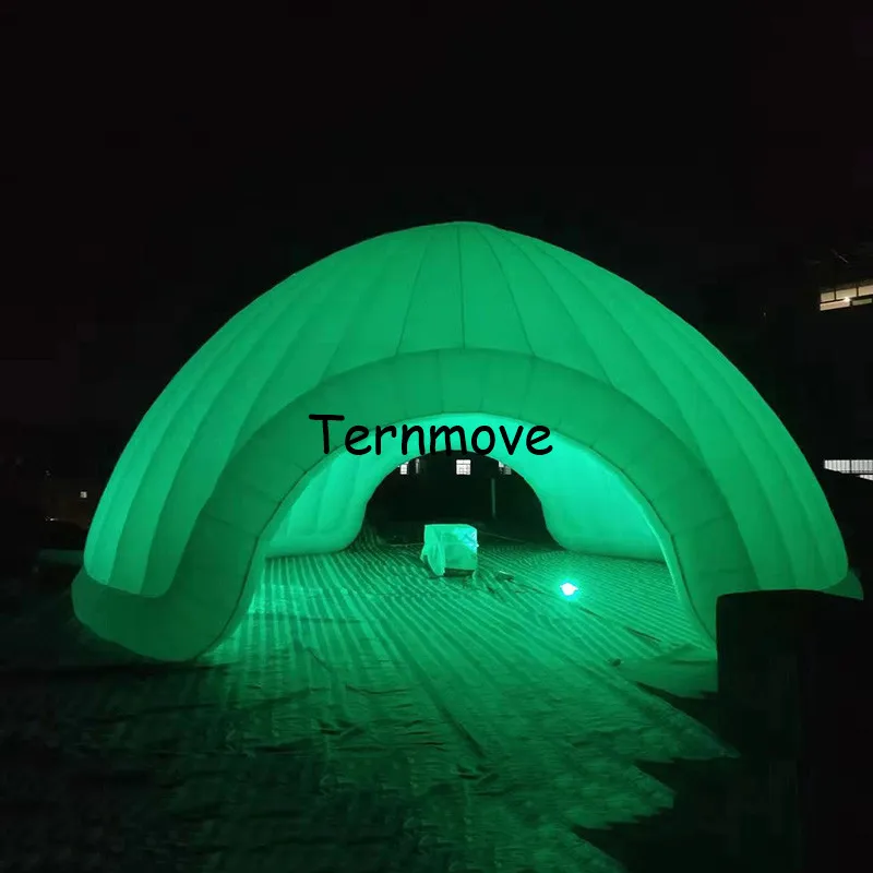 giant LED dome inflatable tent for party event oxford inflatable snow igloo tent with led lighting air dome shaped tent