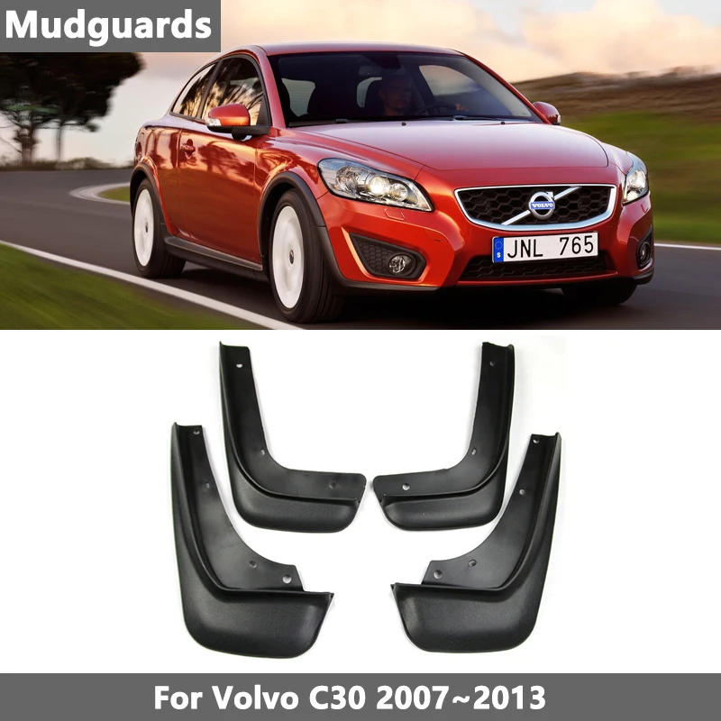 

Car Tire-Mud-flap Fender For Volvo C30 2007-2013 2008 2010 2011 Flaps Mudflaps Splash-Proof Guards Mudguards Automative-Goods