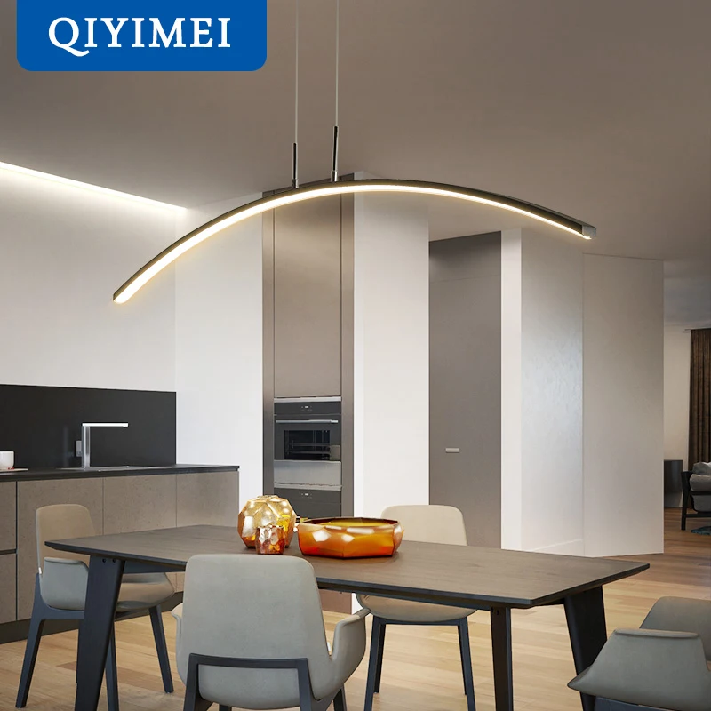 

Remote control Modern LED Pendant Lights For study Kitchen Dining Living Room Cord Hanging Lustre Indoor Lamps Input AC90-260V