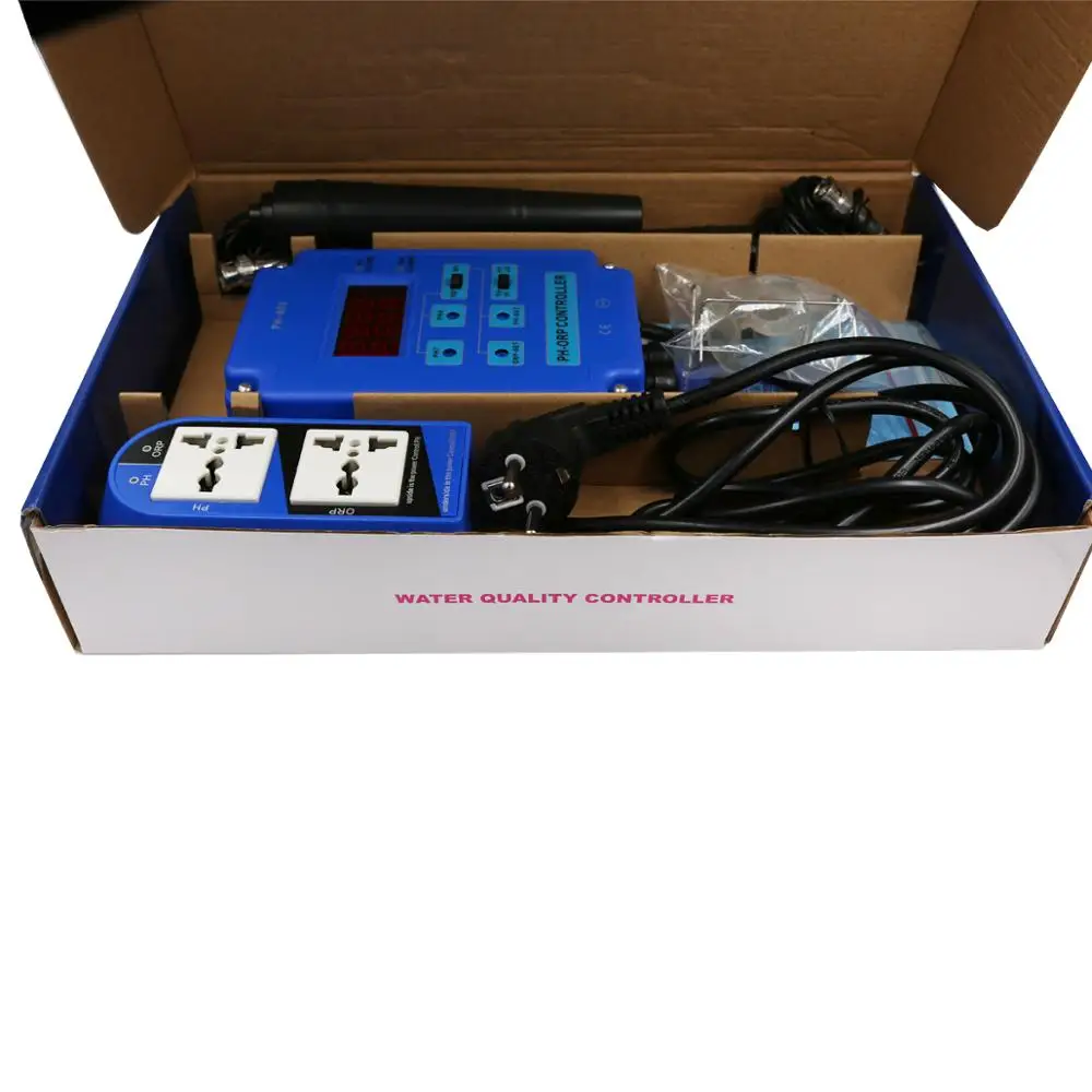 Imagem -06 - Digital & ph Orp Redox Controller Relé de Potência de Saída Monitor para Aquarium Hidroponia Planta Piscina Spa Bnc 110v 220v Ph803