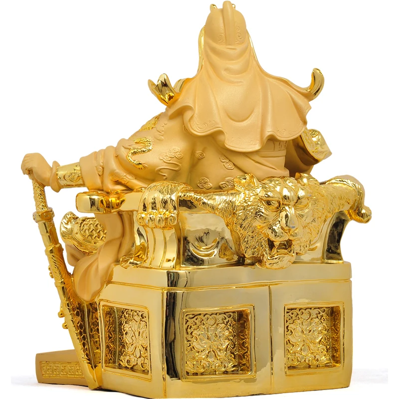 Wealth God Guan Gong Wu Cai Shen Sitting Reading Guangong Statue Home Office Decoration Company Ornament Shop Opening Gift