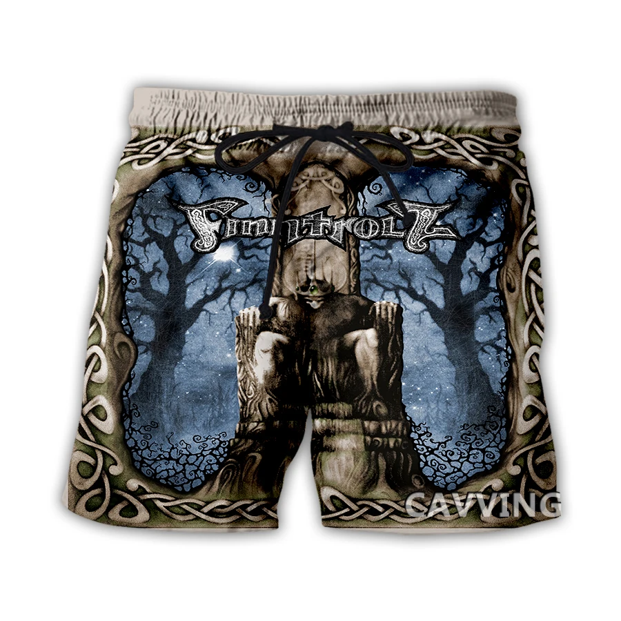 

CAVVING 3D Printed Finntroll Band Summer Beach Shorts Streetwear Quick Dry Casual Shorts Sweat Shorts for Women/men