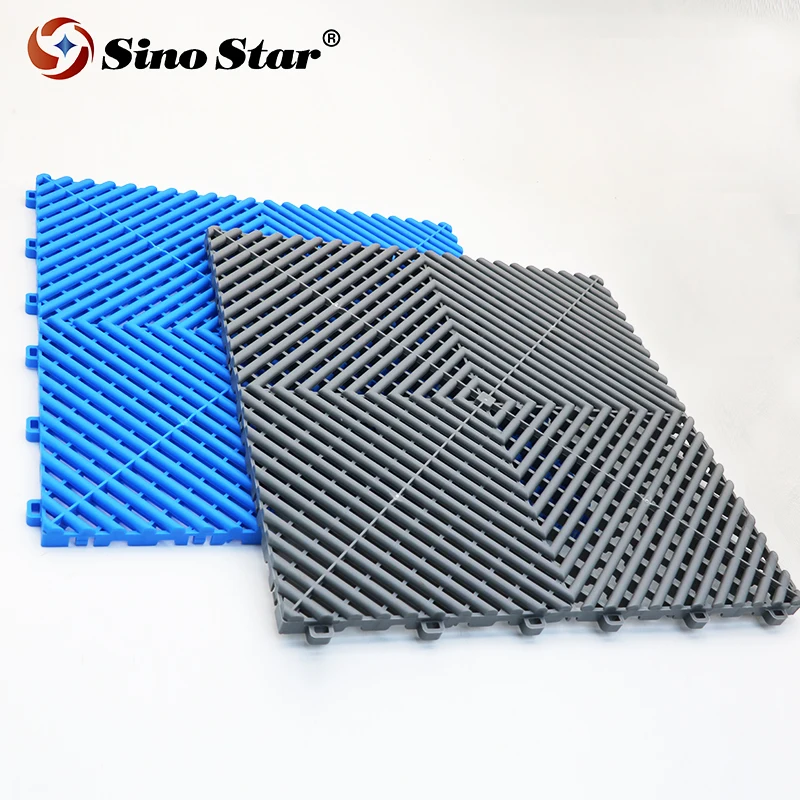 SS-V1.8JDV1.8PMCar Wash Room Plastic Mosaic Grid Board 4s Shop Floor Mat Grid Floor Multi-Function Can Be Stitched Car Wash Shop