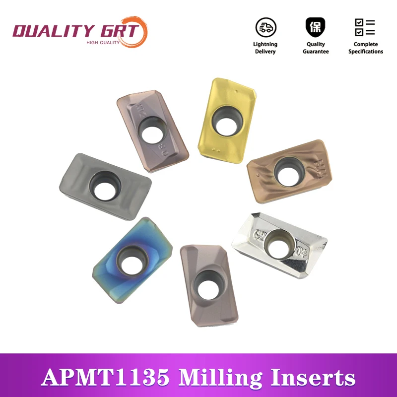 Q.Grt high-quality Milling insert APMT1135PDER APKT1135 carbide inserts APMT CNC lathe parts tool milling inserts BAP300R