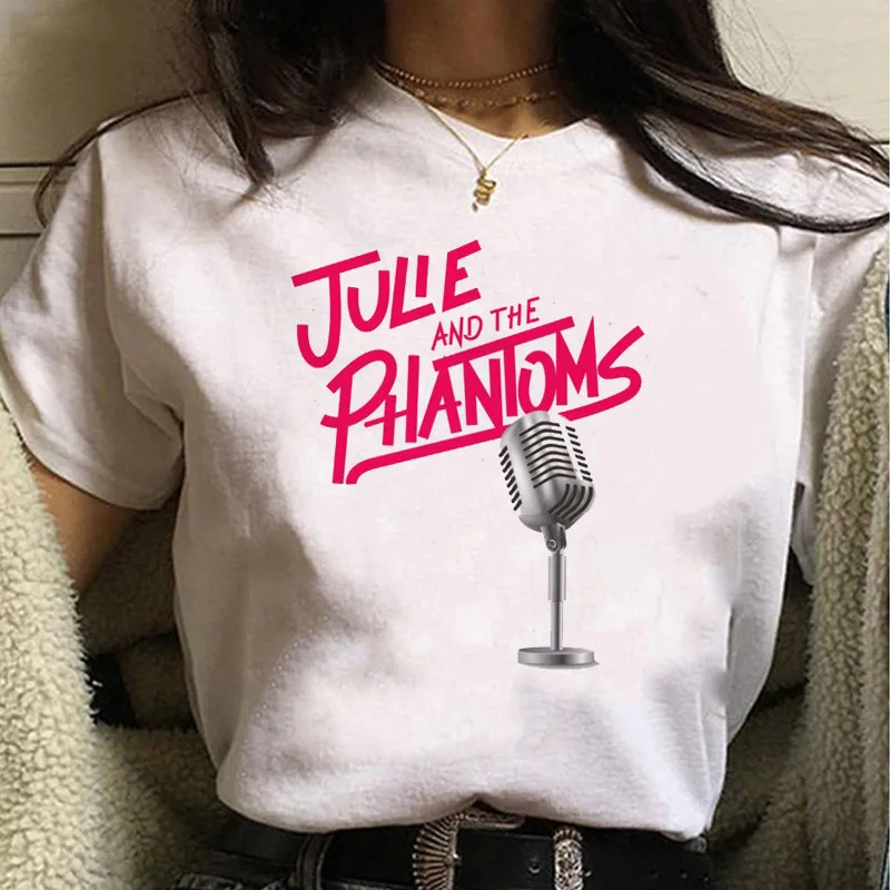 2020 Hot Julie and The Phantoms Graphic Tees Women Kawaii Cartoon Sunset Curve T Shirt Funny Hip Hop Top Unisex T-shirt Female