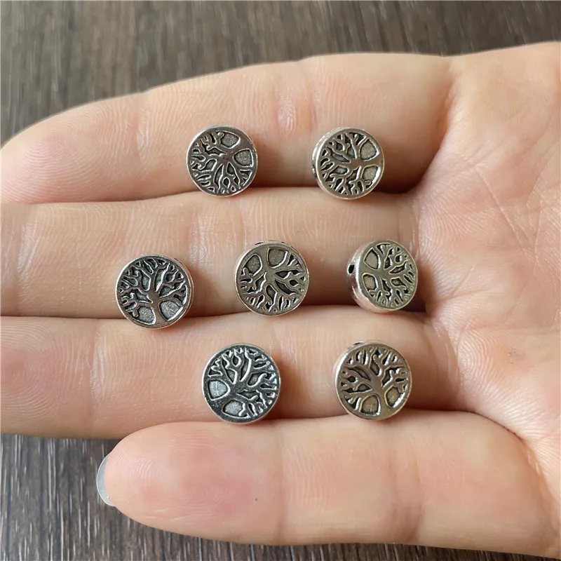 retro style alloy fan tree of life spacer DIY making bracelets, necklaces, jewelry, crafts, jewelry connectors