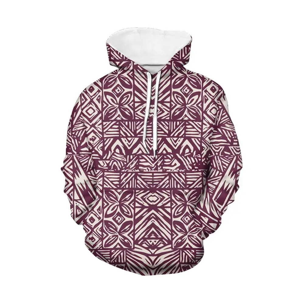 

Custom Made Vintage Womens Hoodie Polynesian Traditional Tribal Style Print Long Sleeve Fall Girl Fashion Hoodies Top Hoodies