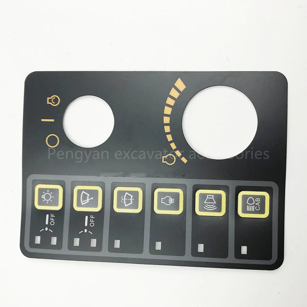 For 200 215 225 265 305-7 Air Conditioning Control Panel Sticker Instrument Sticker Excavator Parts