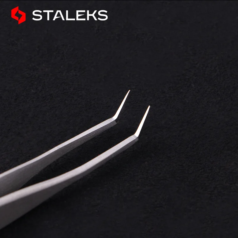 1pc STALEKS Expert 40-2 High-precision Grafting Eyelash Tweezers Can Flowering Single Root Grafting Easy To Blossom Makeup Tool