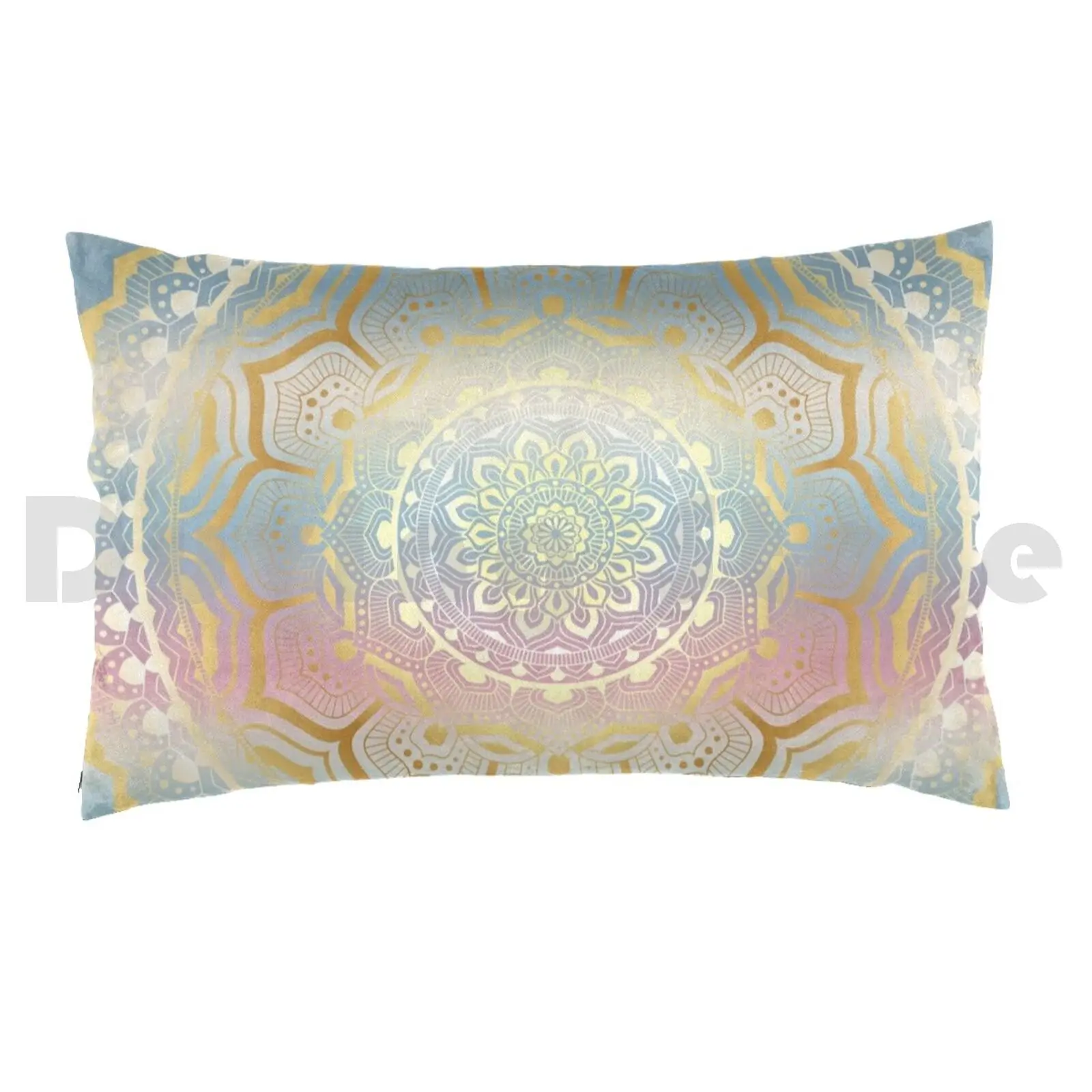 Mandala Pastels Pillow Case DIY 50*70 Mandala Pastels Gold White Mandala Angelika Koop Mandala Pastels