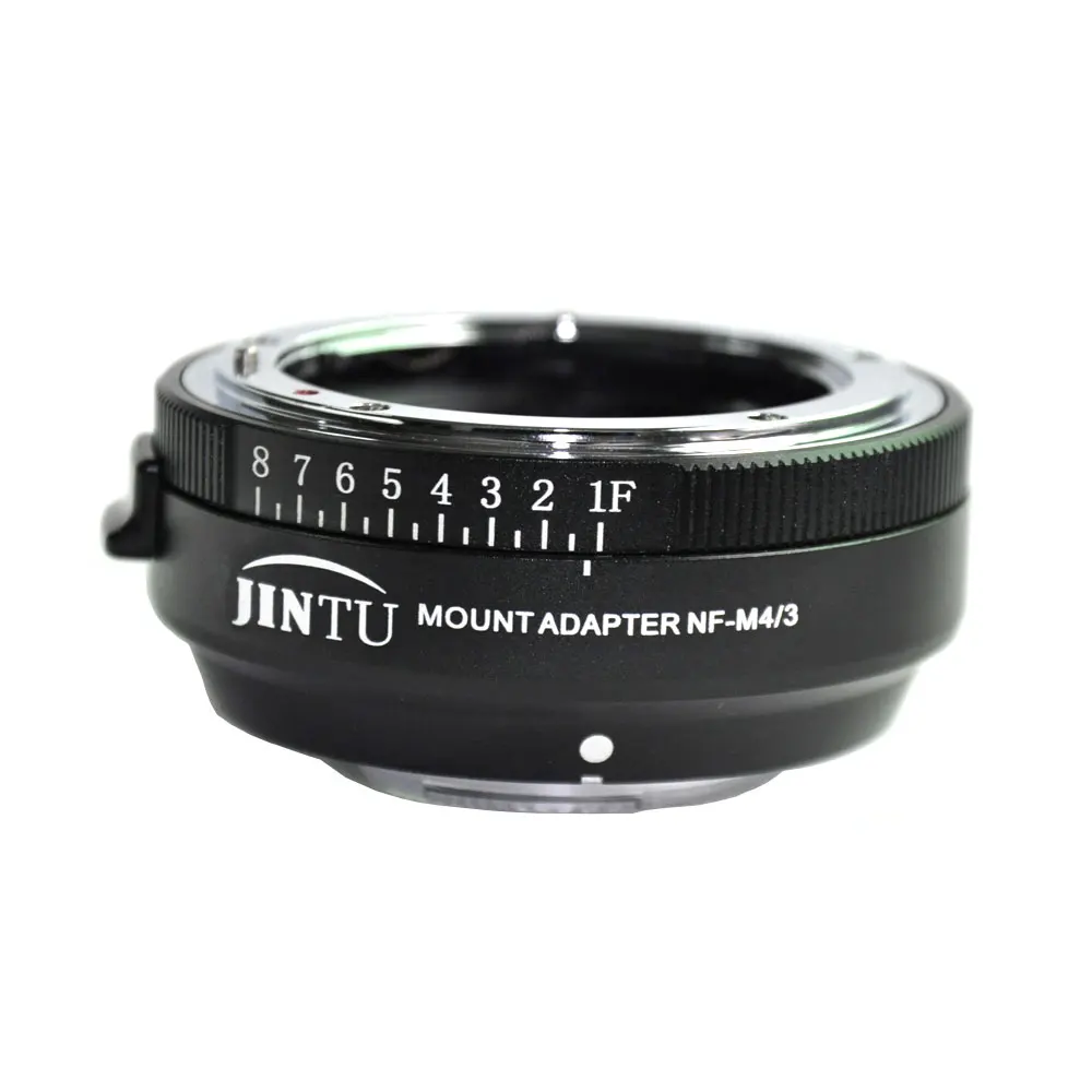 JINTU Metal 8-Stop Lens Adapter aperture Control NF-M4/3 for Nikon AI/F/G/D Lens to Micro 4/3 GH4 GH3 GH5 X-T10 X-E3 X-PRO2 X-E2