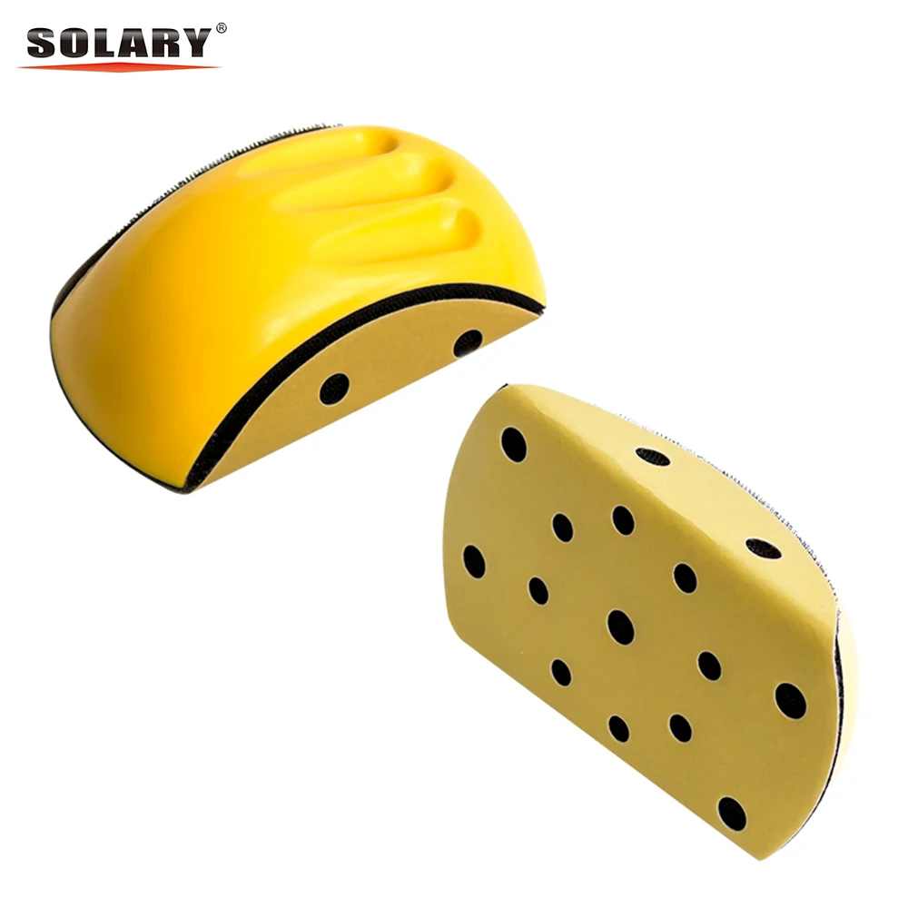 Sandpaper Sanding Disc Holder Backing Polishing Pad Hand Grinding Block for Auto Repair