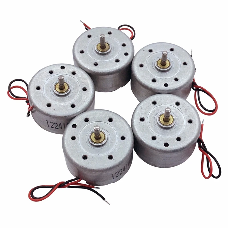 5PCS DC Micro Motor DC 3V 3300RPM 0.017A Small Size With Low Speed Low Noise And High Torque Mini Micro Motor For DIY Hobby