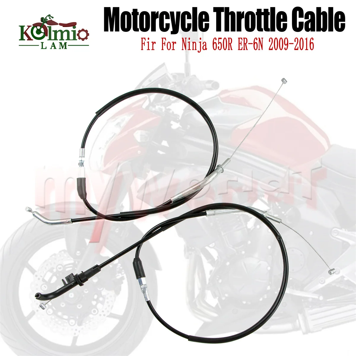 Motorcycle Accessories Throttle Wire Cable Line Fit For Kawasaki Ninja 650 R ER6F ER6N 2009 - 2016 ER 6F 6N