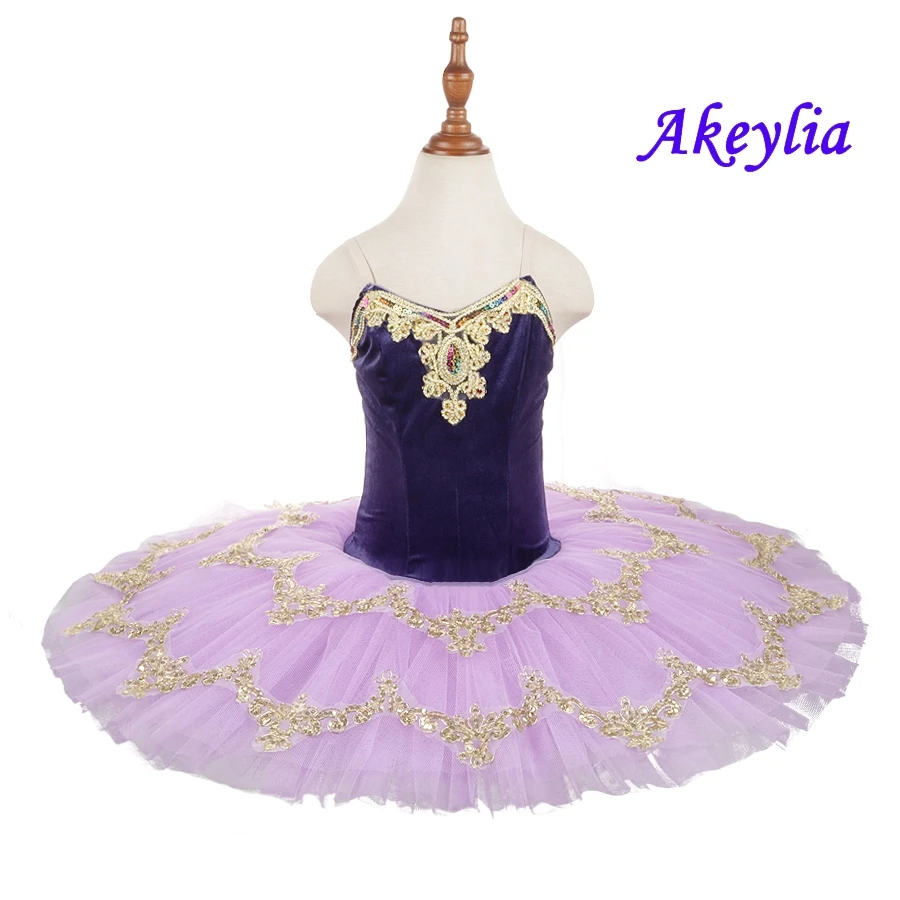 

Sleeping Beauty Ballet Tutu for girls Lilac gold performance Ballet pancake costume Blue women Nutcracker Tutu Dress children