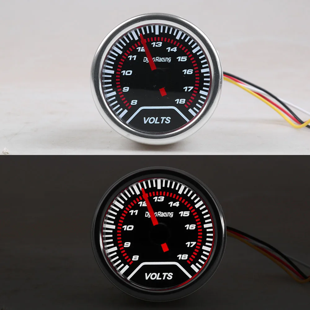 Dynoracing 2 "52 มม.Boost Gauge Bar Psiเครื่องวัดอุณหภูมิแก๊สไอเสียอุณหภูมิน้ำอุณหภูมิน้ำมันน้ำมันAirการใช้ratioเครื่องวัดโวลต์มิเตอร์Tachometer