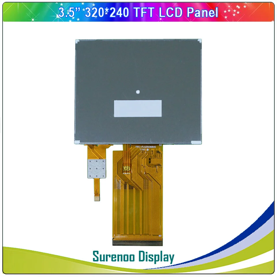 3.5" Inch 320*240 18_Bit RGB & Serial SPI TFT LCD Module Display Screen & IIC I2C Capacitive / 4- Wire Resistive Touch Panel