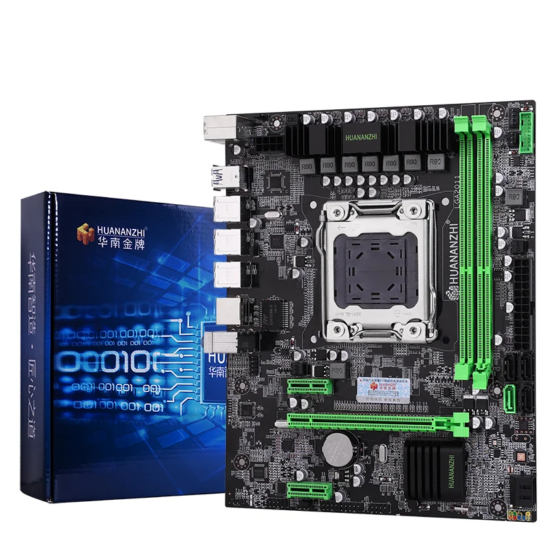 Cheap Motherboard Bundle HUANANZHI X79 Motherboard with Intel Xeon E5 2660 V2 with 6 Heatpipes Cooler RAM 16G DDR3 1600 REG ECC