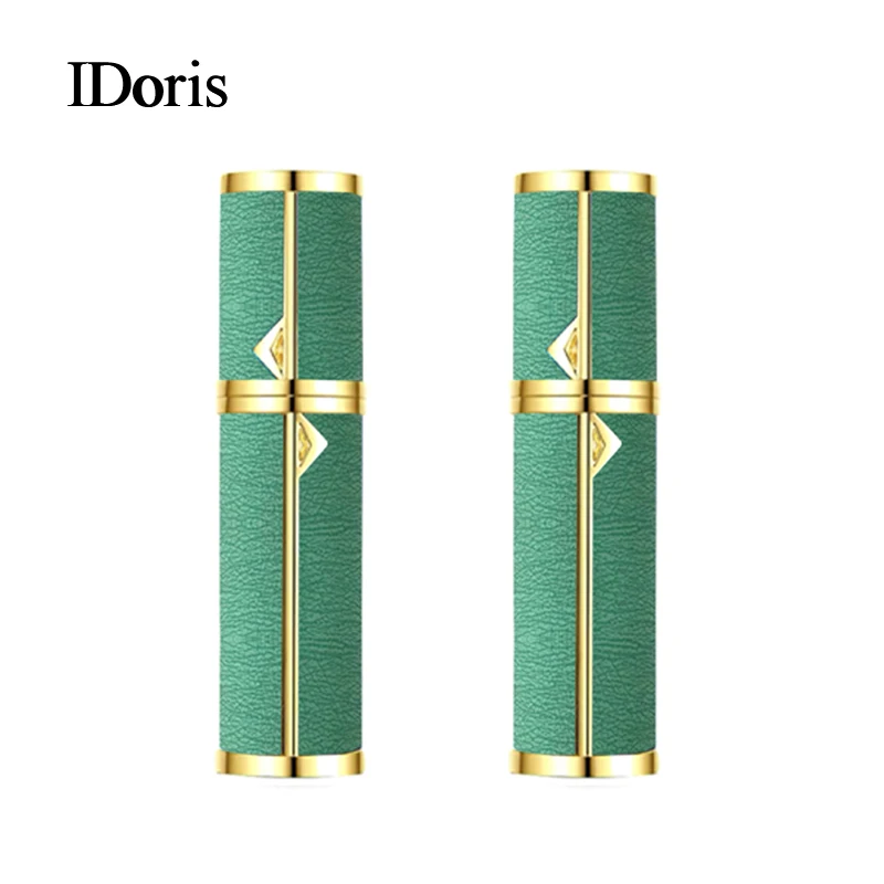 

IDoris 5ml Refillable Portable Mini Perfume Bottle Atomizer Spray Traveler Aluminum Empty Parfum Bottle 2PCS