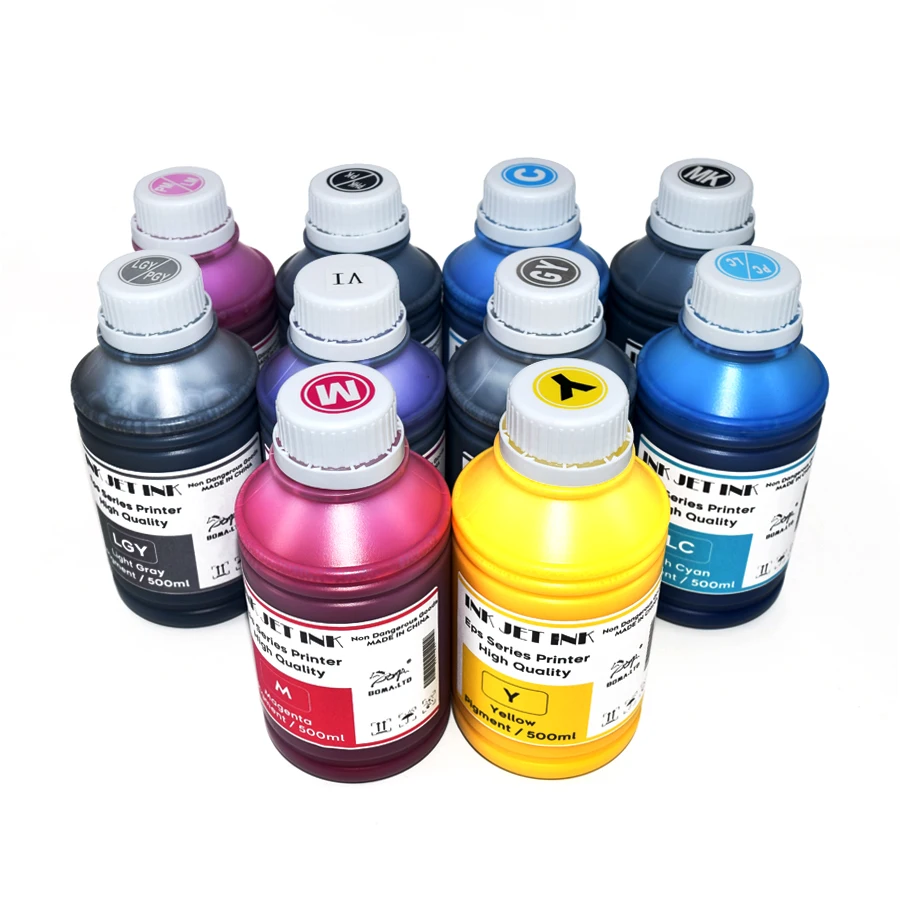 BOMA.LTD 500ml Waterproof Pigment Ink Refill Kit for Epson SureColor P700 P703 P704 P706 P708 P900 P903 P904 P906 P908 Printers