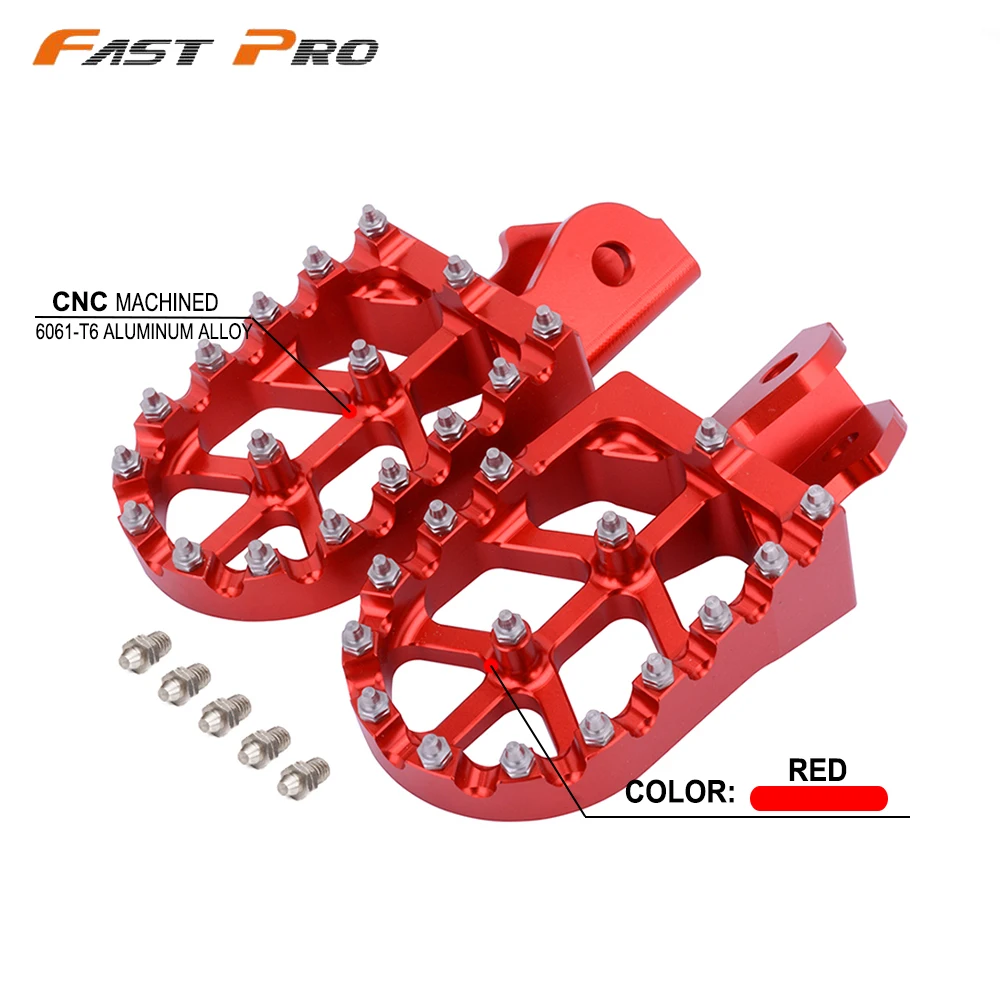 Billet MX Foot Pegs Rests Pedals For HONDA CRF150F CRF230F 2003-2019 CRF250F 2019-2024 Sur Ron S/X XR125L/150L Motorcycle CNC