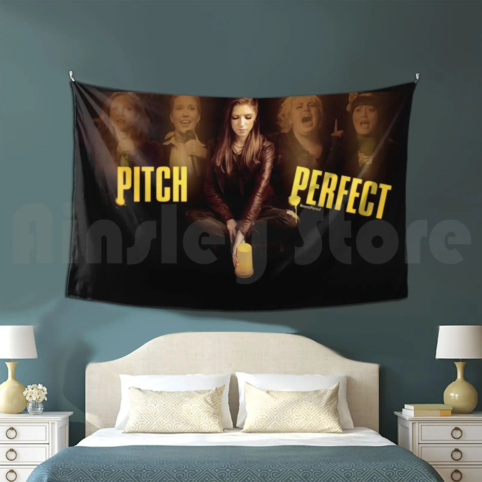 Pitch Perfect Tapestry Living Room Bedroom Pitch Perfect Hit Girls Anna Kendrick Beca Mitchell Fat Amy Rebel