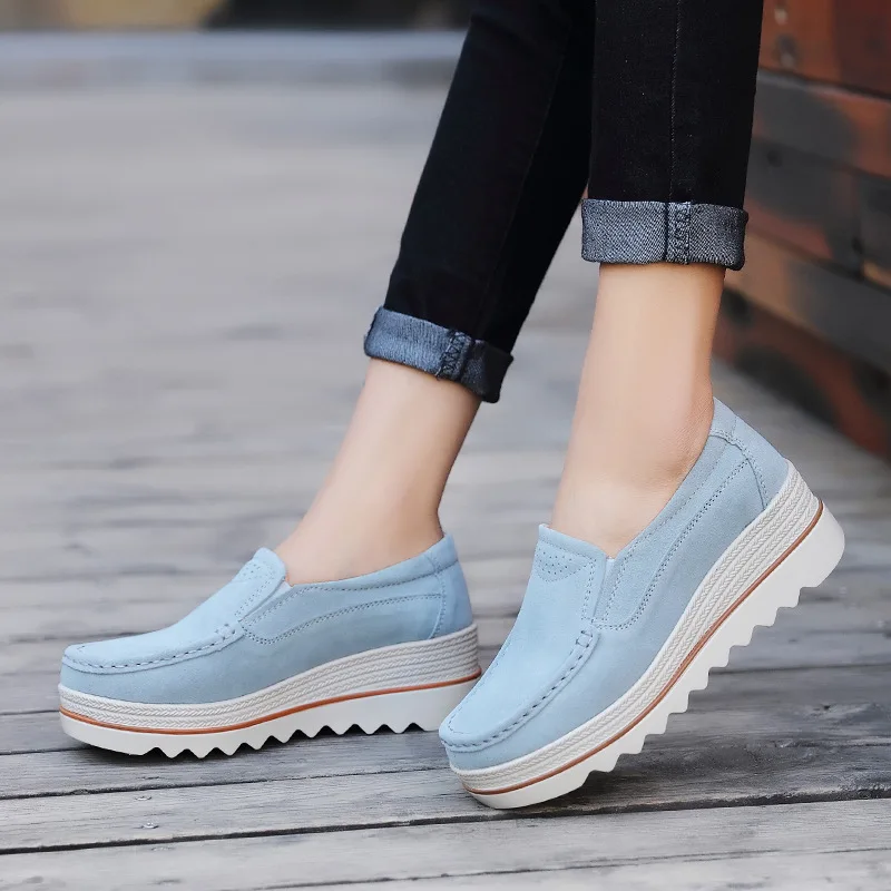 Women Casual Shoes Loafers  New Round Toe Solid Female Sneakers Breathable Women Shoes Flats Plus Size Zapatos De Mujer 699