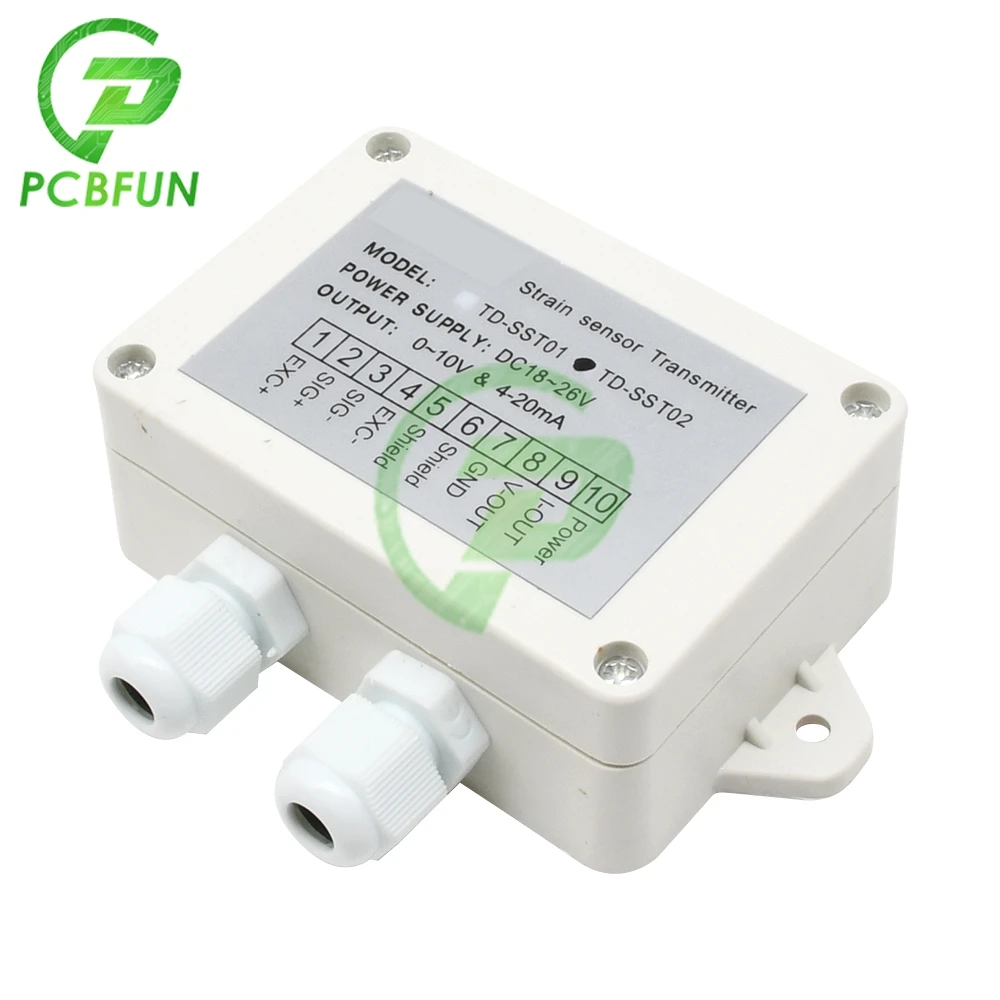 0-5V 0-10V 4-20mA Load Cell Sensor Amplifier Transmitter Strain Gauge Sensor Weigh Transmitter Amplifier Sensitivity 1.5-2.1MV/V