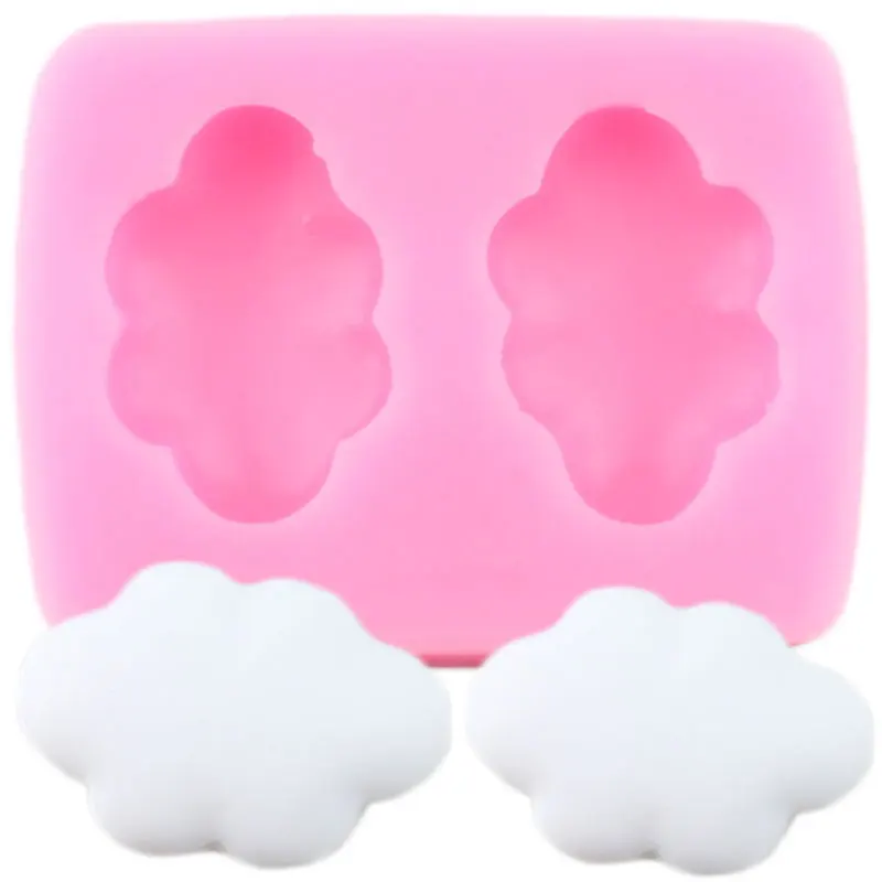 3D Cloud Silicone Mold DIY Cookie Baking Chocolate Fondant Mould Baby Party Cake Decorating Tools Candy Polymer Clay Moulds