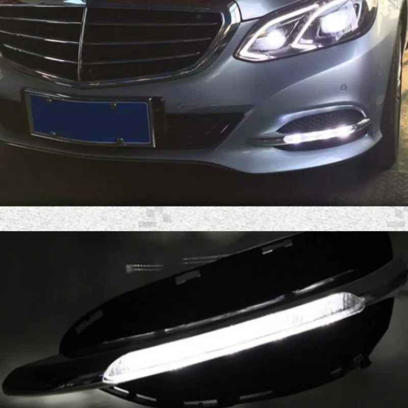 1 Set DRL Daytime Running Lights Turn Yellow Signal Light For Mercedes Benz W212 E Class E180 E200 E260 E320 2014 2015