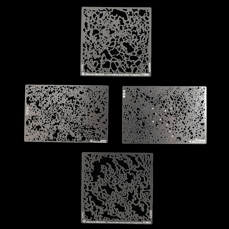 Corrosion Stain Stenciling Template Leakage Spray Plate Tools For Military Model