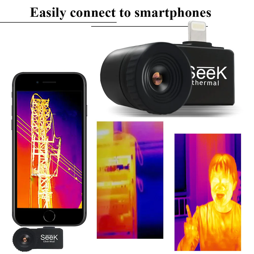 Тепловизор для смартфона и планшета SEEK THERMAL COMPACT ДЛЯ ANDROID TYPE-CKIT FB0050C Thermal imager heat leakage diagnostics