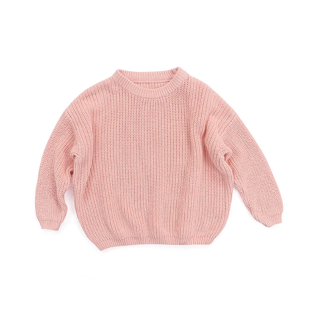 9 colors Autumn Winter Baby Girls Boys Sweater Knit Solid Pullover O Neck Long Sleeve Keep Warm Outfits 0-5Y